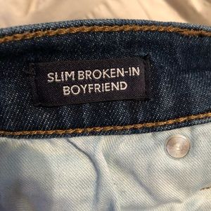 J. Crew slim broken in boyfriend jean size 26